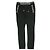 Autre Marque Pantalones de moto con cremallera Balmain Pantalones de algodón Negro