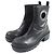 Botas de tornozelo de couro DIOR SYMBOL da Christian Dior Preto