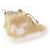 Sneakers alte Dior B23 con motivo coniglio in shearling Beige - vista 3