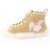 Sneakers alte Dior B23 con motivo coniglio in shearling Beige - vista 5