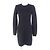 Vestido de cachemira Chaine d'Ancre de Hermès Negro