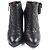 Timeless Chanel Leder Stiefeletten Schwarz - Ansicht 4