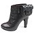 Timeless Chanel Leder Stiefeletten Schwarz - Ansicht 5