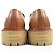 Mocasines de cuero con logo triangular Prada Castaño - vista 6