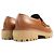 Mocasines de cuero con logo triangular Prada Castaño - vista 7