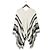 Autre Marque Poncho SAYAKADAVIS de mezcla de papel con flecos Blanco