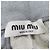 Miu Miu Pantalones de algodón polar con logo MIUMIU Gris - vista 7