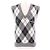Miu Miu Bestes Logo Argyle-Muster Kaschmir-Strickwaren Grau