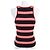 Timeless Top sin mangas de canalé de Chanel Negro Blanco Roja - vista 3