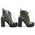Lederstiefel Ruby Line von Louis Vuitton Grün Khaki - Ansicht 4