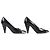 Céline Lederpumps mit Metallspitze Celine Schwarz Silber - Ansicht 4