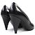 Céline Lederpumps mit Metallspitze Celine Schwarz Silber - Ansicht 7