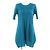 Issey Miyake Polyesterkleid mit deformiertem Design PLEATS PLEASE Blau