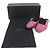 Autre Marque Pantofole in pelle scamosciata HOSOO Nero Rosa - vista 2