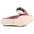 Autre Marque Pantofole in pelle scamosciata HOSOO Nero Rosa - vista 5