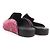 Autre Marque Pantofole in pelle scamosciata HOSOO Nero Rosa - vista 6