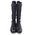 Timeless 2-in-1 Stiefel aus Lackleder mit COCO-Logo-Design von Chanel Schwarz - Ansicht 3