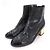 Timeless 2-in-1 Stiefel aus Lackleder mit COCO-Logo-Design von Chanel Schwarz - Ansicht 8