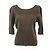 Issey Miyake PLEATS PLEASE PLEATS PLEASE T-Shirt aus Polyester Grün Khaki