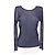 Issey Miyake Polyester T-Shirt PLEATS PLEASE PP01-FK523 Blau Marineblau