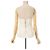 Autre Marque Bustier de seda acolchado floral Mame Kurogouchi Beige Crudo - vista 2