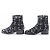Timeless Botines cortos de tweed con cierre Turnlock COCO de Chanel Negro Blanco Dorado - vista 3