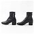 Timeless Botas de couro COCO Mark da Chanel Preto Dourado - vista 3