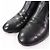 Timeless Botas de couro COCO Mark da Chanel Preto Dourado - vista 5