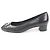 Pumps in pelle Gancini Salvatore Ferragamo Nero - vista 4