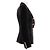 Balmain Chaqueta de algodón negra con botones dorados Negro - vista 3