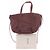 Céline Borsa in pelle bordeaux 'Coulisse' Bordò - vista 8