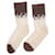 Autre Marque Calcetines crudos y marrones de algodón Beige - vista 3