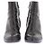Chloé Schwarze Leder-Boots - Ansicht 4