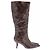 Autre Marque Botas altas marrones de cuero Castaño - vista 2