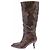 Autre Marque Botas altas marrones de cuero Castaño - vista 3