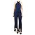 Autre Marque Mono azul marino de cuello alto - talla UK 10
