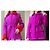 Abrigo de lana BLUMARINE con visón talla 42IT Morado oscuro