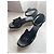 Sandali con zeppa Hermès Elda in pelle nera Nero - vista 2