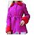 BLUMARINE BELLISSIMO abrigo de lana con visón! talla 46IT Morado oscuro