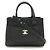 Chanel Neo Executive Tote Black Leather Handbag