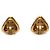 Orecchini a Clip Triangolo Coco Mark di Chanel D'oro - vista 2