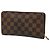 Louis Vuitton Damier Zip-around Langbörse Braun - Ansicht 2
