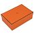 Hermès Bolide Pouch MM aus orangefarbenem Canvas - Ansicht 9