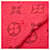 Sciarpa Logomania Monogram Louis Vuitton Rosa Rosso  - vista 3