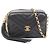 Borsa a Spalla Chanel V-Stitch Chevron Nero