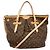 Borsa Tote Louis Vuitton Monogram Palermo GM Marrone