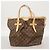 Borsa Tote Louis Vuitton Monogram Palermo GM Marrone - vista 14