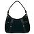 Borsa a spalla in pelle nera e tela Salvatore Ferragamo Nero