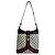 Borsa in pelle semi-a spalla Old Gucci Sherry Line Rosso Blu navy