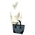 Mini borsa tote in tela e pelle Trotter CD di Christian Dior Blu navy - vista 2